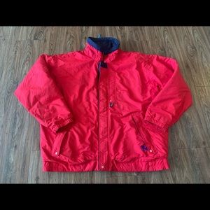 Vintage Patagonia Red Nylon Jacket High Collar XL